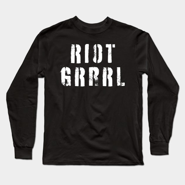 Riot Grrrl Long Sleeve T-Shirt by n23tees